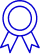 Récompense Pixel Art Bleu | Symbole de Succès et Honneur Symbole pixelisé bleu d'une récompense ou médaille d'honneur sur fond noir. Insigne d'achievement avec rosette et deux rubans.